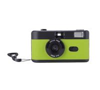 Akozon 35MM Film Camera Lightweight Retro Camera Built in Flash for Photography Student Camera Battery Powered (Black and Red)