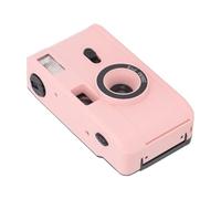 Akozon 35MM Film Camera with Built-in Flash, Lightweight Vintage Design, 28MM F/8 Lens, 1/120s Shutter Speed, Ideal for Reusable Analog Photography (Pink)
