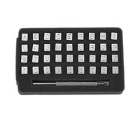 Akozon 36pcs Letter to Knock, 36pcs Steel Number Leather Stamper Tool Letter Punch Kit Alphabet Stamps for Punching DIY Craft Printing 6mm Tools Punching 26 Letters