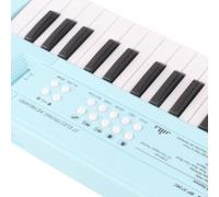 Akozon 37 Key Electric Keyboard Piano For Kids Portable Musical Toy with Microphone, Recording, 16 Songs & Dual Power Beginner Learning Instrument For & Toddlers (Blue)