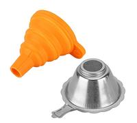 Akozon 3D Printer Photosensitive Resin Filter Funnel Combination Light Curing Consumable Filter, for All 15mm Neck Width Bottles, 3D Printer Metal Funnel