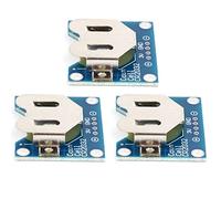 Akozon 3Pcs CR2032 Coin Cell Button Battery Holder Board with 2.54mm Pins for Breadboard Mounting - Ideal Electrical Accessory Module