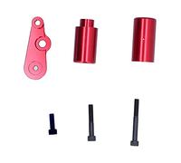 Akozon 3Pcs Frame Slider Motorcycle No Crash Protector for Gsxr 600 Gsxr 750 2006-2009, Black Aluminum Bracket, Hex Wrench Studs, Vibration-Proof Tips (Red)