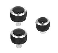 Akozon 3Pcs Heater Control Knobs Aluminium Air Condition Heater Control Panel Switch Control Dash Knobs Buttons Switch for 5 MK5 2005-2009/ for MK5 2005-2010/for B6 2005-2010