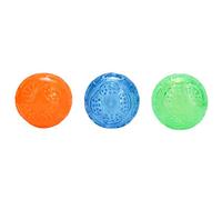 Akozon 3Pcs Set Pet Dog Squeaky Chewing Ball Ornaments For Puppy Care For Home