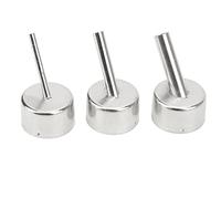 Akozon 3PCS Stainless Steel Heat Gun Nozzle Set - High Temperature Resistant Hot Air Gun Tips for Phone Repair & Soldering Stations