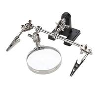 Akozon 3Rd Hand Helping Tool 5X Magnifying Glass Jewelry Accessory Magnifier with 2 Clamps
