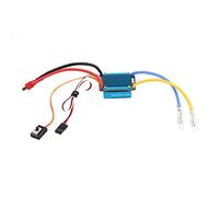 Akozon 3S 160A Waterproof Brushed ESC With 5V 1A BEC T Plug For 1/12 Or Lager RC Car, Controlador de Velocidad Electrónico Impermeable ESC Cepillado 3S 160A con Manual para Coche RC 1/12