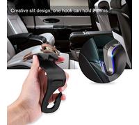 Akozon 4-Pack Universal Car Headrest Hooks - Versatile Back for Seat Storage for Handbags, Groceries, and More in Black (Black)