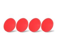 Akozon 4 Pcs Plastic Hockey Pucks Replaceable for Table Game Equipment & Lightweight for Kids & Adults Home & Game Room Accessories (Small (63mm))
