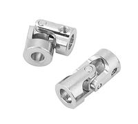 Akozon 4-Piece 23mm Length Universal Shaft Coupling Motor Connector for Steering, 11mm Outer Diameter, 6 * 6mm U Joint for RC Models and Robotics (Inner diameter 4 * 5mm)