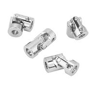 Akozon 4-Piece 23mm Length Universal Shaft Coupling Motor Connector for Steering, 11mm Outer Diameter, 6 * 6mm U Joint for RC Models and Robotics (Inner diameter 5 * 6mm)