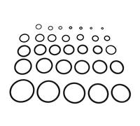 Akozon 419PCS Rubber O Ring Assortment Kit - 32 Sizes Gasket Seals for Universal Usage with Storage Box