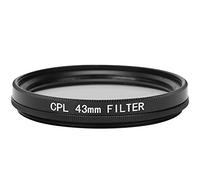 Akozon 43mm,46mm,49mm CPL Lens Filter Multi Coated Circular Polarising Ultra Slim Polarizing Lens Filter Ultraviolet Protection Lens Filter for Canon/for Nikon/for Sony/for Olympus/for Fuji (43mm)