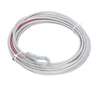 Akozon 4500LBS Stainless Steel Winch Cable Wire, 5.5mm x 10m Towing Rope for Heavy-Duty Winches & Pulleys, Ideal for Off-Roading, Trailers, and Recovery