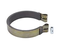 Akozon 4in Brake Band with Pin Minibike Brake Drum Mini Dirt Bike Brakes Pin Go Kart Drum Brakes Band Go Kart Mini Bike Steel Ceramic 7/8in Width for Go Karts Minibikes ATV