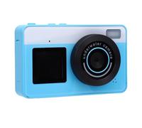 Akozon 4K Digital Camera 48MP 3 Meter IP68 Water Proof 18X Zoom Vlog Camera with Front Rear Dual Screens for Teens Beginners (Blue)