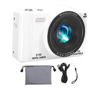 Akozon 4K Digital Camera 75MP WiFi Vlog Camera with 16X Digital Zoom Selfie Auto Focus Camera for Travel Photography (64GB)