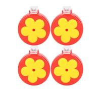 Akozon 4pcs Clip Feeder Set - Portable Handheld Flower Feeders with Brushes for Window & Outdoor Use