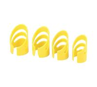 Akozon 4Pcs Guitar Finger Pick Set - Ergonomic Fingertip Protector Kit for Electric Guitar, Acoustic, Bass, Banjo, and Ukulele (Yellow)