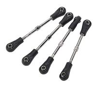 Akozon 4pcs RC Steering Tie Rod Adjustable Rear Upper Linkage Rod for 1/10 RC Off-Road Car, 4 Piezas Barra de Acoplamiento de Dirección Ajustable Trasero Varilla Varillaje Superior