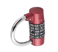 Akozon 5 Dial Digit Combination Padlock for Travel Suitcase Gym Locker Security Password Lock with 100000 Combinations Resettable Zinc Alloy Body Anti-Rust Steel Shackle (Red)
