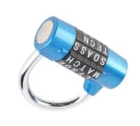 Akozon 5 Dial Digit Combination Padlock for Travel Suitcase Gym Locker Security Password Lock with 100000 Combinations Resettable Zinc Alloy Body Anti-Rust Steel Shackle (Blue)
