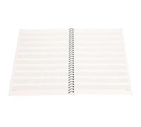 Akozon 50 Pages Music Notation Staff Notebook - Manuscript Writing Paper for Musicians and Songwriters (yellow music score pattern)