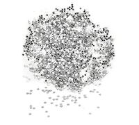 Akozon 50G DIY PET No Hole Star Shape Sequins for Birthday Party Clothes Supplies - Green Crafting Accessories (Silver)