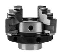 Akozon 50mm Mini 4 Jaw Reversible Self-Centering M14 Thread Mount Lathe Manual Chuck K02-50 for Metal and Woodworking