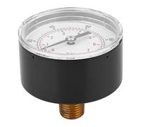 Akozon 50mm Pressure with 1/4 BSPT Back Connection for Air, Water, Oil, and Gas Measurement - Accurate Dial with Clear Cover Protection (0-100psi 0-7bar)