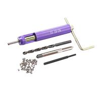 Akozon 50pcs Thread Repair, Automotive Insert Kit H L 50pcs Stainless Steel Coiled Wire Helical Screw Repairs M10 24 X 1 5D Set Inserts Imperial 10 24UNC