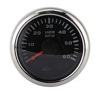 Akozon 52mm/2in 6000RPM Tachometer LCD for Auto Outboard Engine Construction Machinery Motorcycle, 52mm/2in 6000RPM Tachometer Gauge