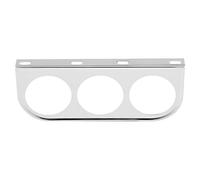 Akozon 52Mm Universal Multi Hole Meter Gauge Pillar Pod Holder Bracket for Auto Truck Boat Motorcycle Silver 2 Inch Gauge Mount with High Durability (Electroplated)