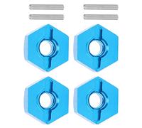 Akozon 5MM Wheel Hex Mount Hubs Nut with Pins for 1/14 144001 RC Car, RC Accessories, Lightweight Aluminum Alloy Material, Quality and Stable Performance (Blue