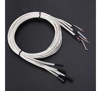 Akozon 5PCS 100K Thermistor for 3D Printers - 1M Temperature Sensor with Terminal for Heated Bed & Extruder