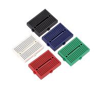 Akozon 5pcs 170 Points Holes Color Mini Solderless Prototype Breadboard ABS Circuit Board Set