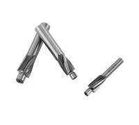 Akozon 5pcs Countersink End Mill Cutter Slot Drill Bits Tool M3 M8 4 Flutes HSS AL, 5pcs M3 M8 Slotting Counterbore End Mill Cutter Solid Slot Countersink Drill Bit