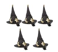 Akozon 5pcs Mini Witch Hat Hair Pins - Adorable Halloween Hair Clips for - Unique Holiday Accessories for Parties and Celebrations