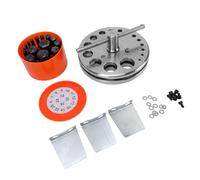 Akozon 6-38mm Hole Punch Kit for Marine Use, Gasket Punch Set with Gaskets, Round Hole Cutter Disc Maker, Heavy Duty Hollow Tool Set for Rubber, Leather, Plastic, Fabric