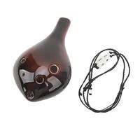 Akozon 6 Holes Alto C Ocarina Flute with Comfortable Grip Rope | Sensitive Pronunciation Ceramic Ocarina for Beginners | Easy to Play & Learn