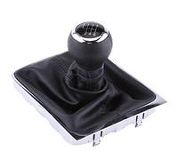 Akozon 6 Speed Car Gear Shift Knob, Shift Knob Gaiter Boot Shifter Stick with Boot Cover Kit for Passat B6 2005-2012