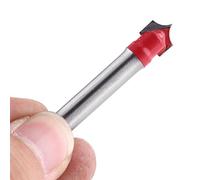 Akozon 6mm Shank 3D CNC Engraving V Groove Router Bit for Woodworking - Needle Tip Carving Tool for Acrylic, MDF, PVC, Chamfering - Versatile (#1)