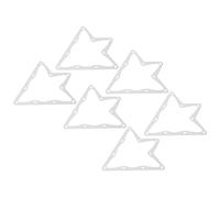 Akozon 6Pcs Billiard Magical Rack Sheet White 10 Ball Pool Table Accessory Tool, Anti Tear Tip for Setup in Seconds, Protects Table