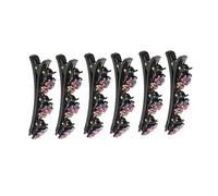 Akozon 6pcs Double Layer Hair Claw Clips, Braided Hairpin, Hair Accessories with Firm Holding, Lightweight and Versatile Design - Ideal for Women’s Hairstyles