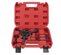 Akozon 6Pcs Harmonic Puller Harmonic Balancer Damper Pulley Remove Extractor Kit Injection Puller Tool Carbon Steel Black Balancer Repairing Tools for Cars, SUVs, Vans, Pickup Trucks