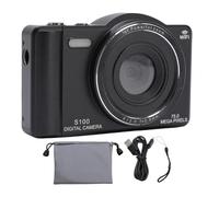 Akozon 75MP 4K Digital Camera WiFi AutoFocus Camera 2.8 Inch Screen Flash Travel Landscape (black)