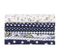 Akozon 7pcs / Set Cotton Batiks Sewing Craft Cloth For DIY Wallet Cushion Cover For Home Use, Multifunctional Accessory (50 * 50cm)