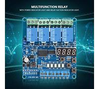 Akozon 8-36V 4-Channel Timer Relay Module with LED Indicators and Multifunctional Control for Enhanced Automation Applications