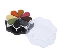 Akozon 8 Color Metallic Ink Pad for Rubber Stamps - Flower Petal Ink Pads for Handcrafted Journals, Scrapbooking, and Art Projects (1022 Sunset)